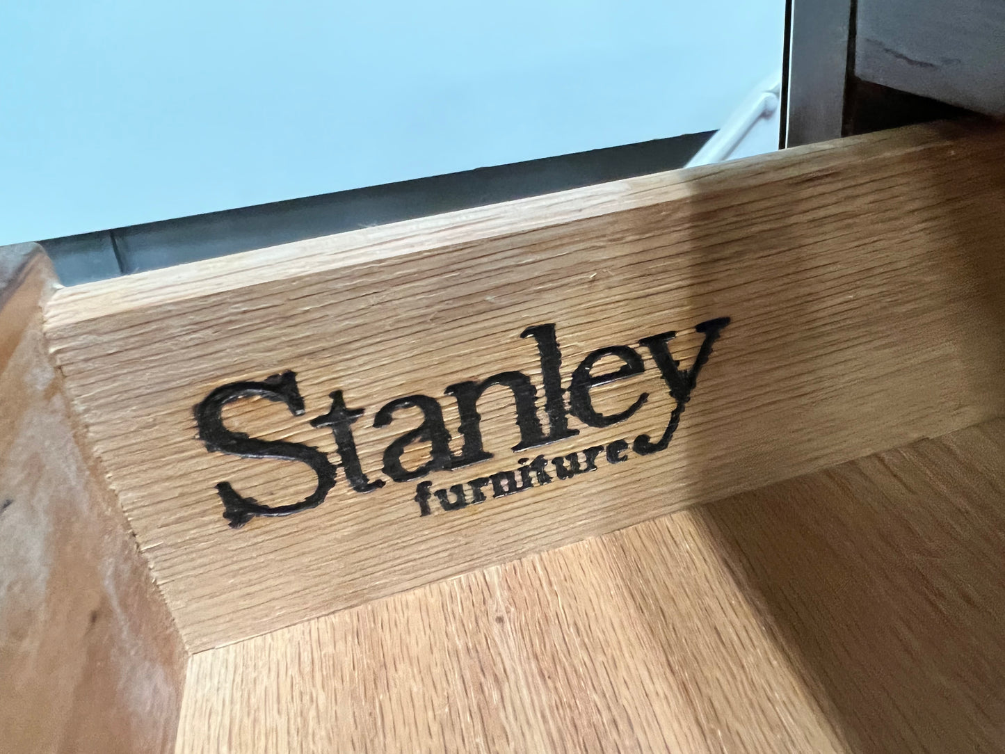 Cherry 2 Drawer Cabinet w/Pullout Drawer