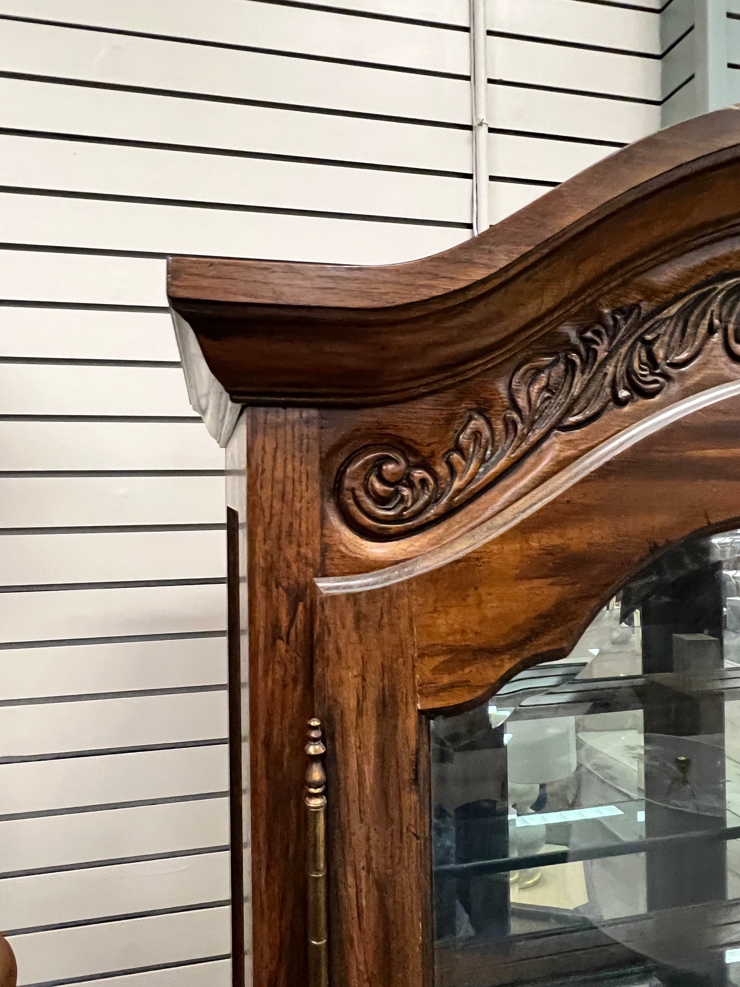 Dark Wood French Style Curio