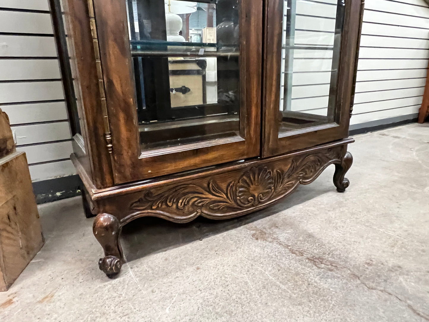 Dark Wood French Style Curio