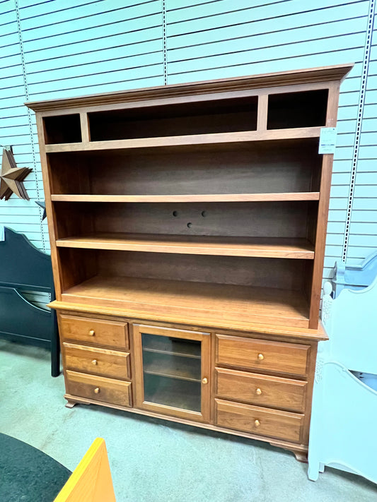 Amish Originals Large Cherry Stained Hutch