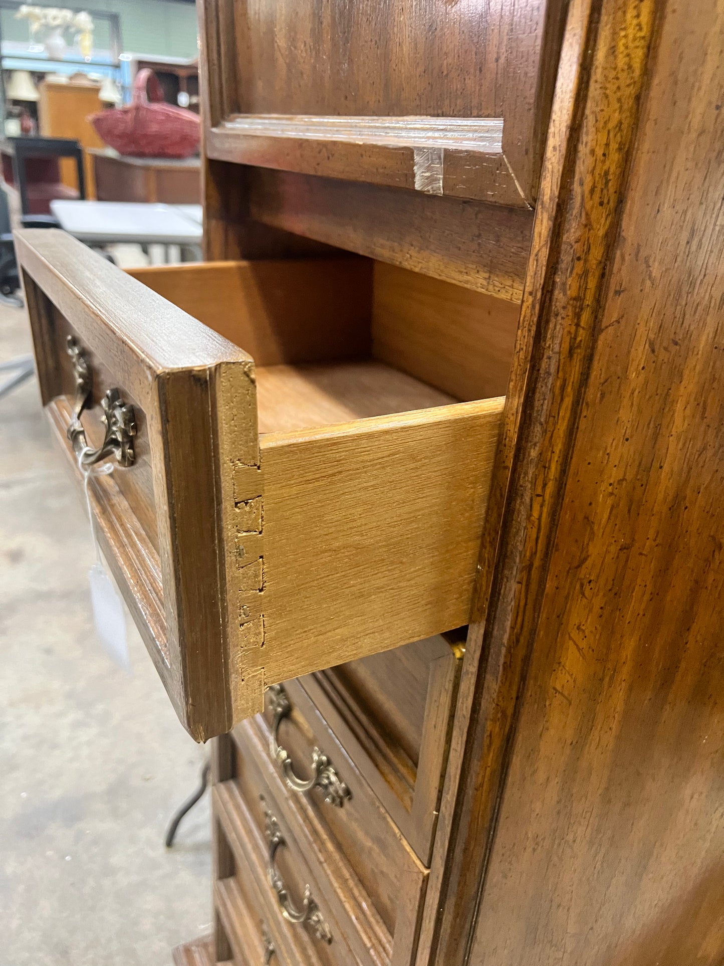 Dark Wood Lingerie Chest w/6 Drawers