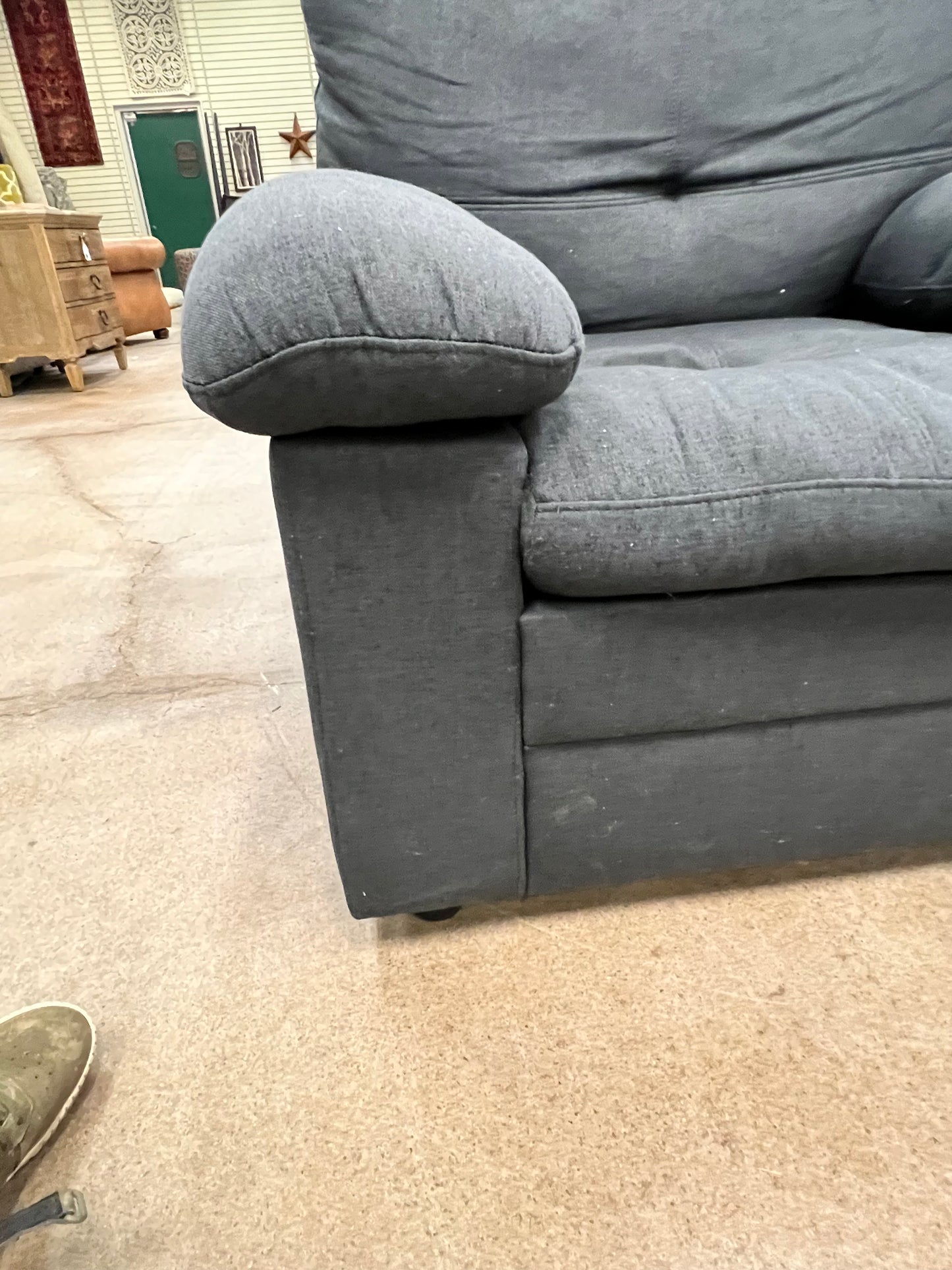 Gray Upholstered Armchair