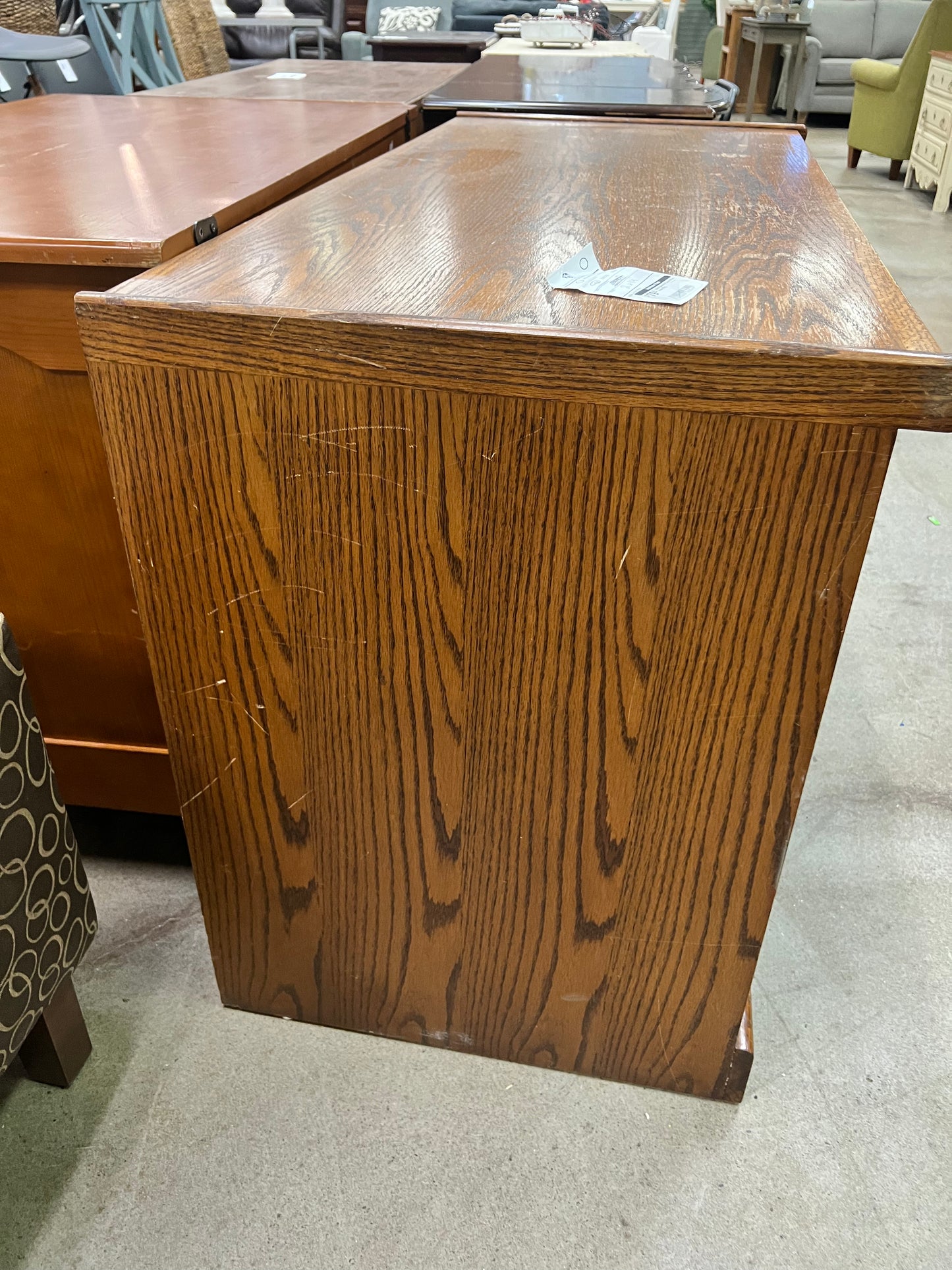 Oak Computer desk with Storage