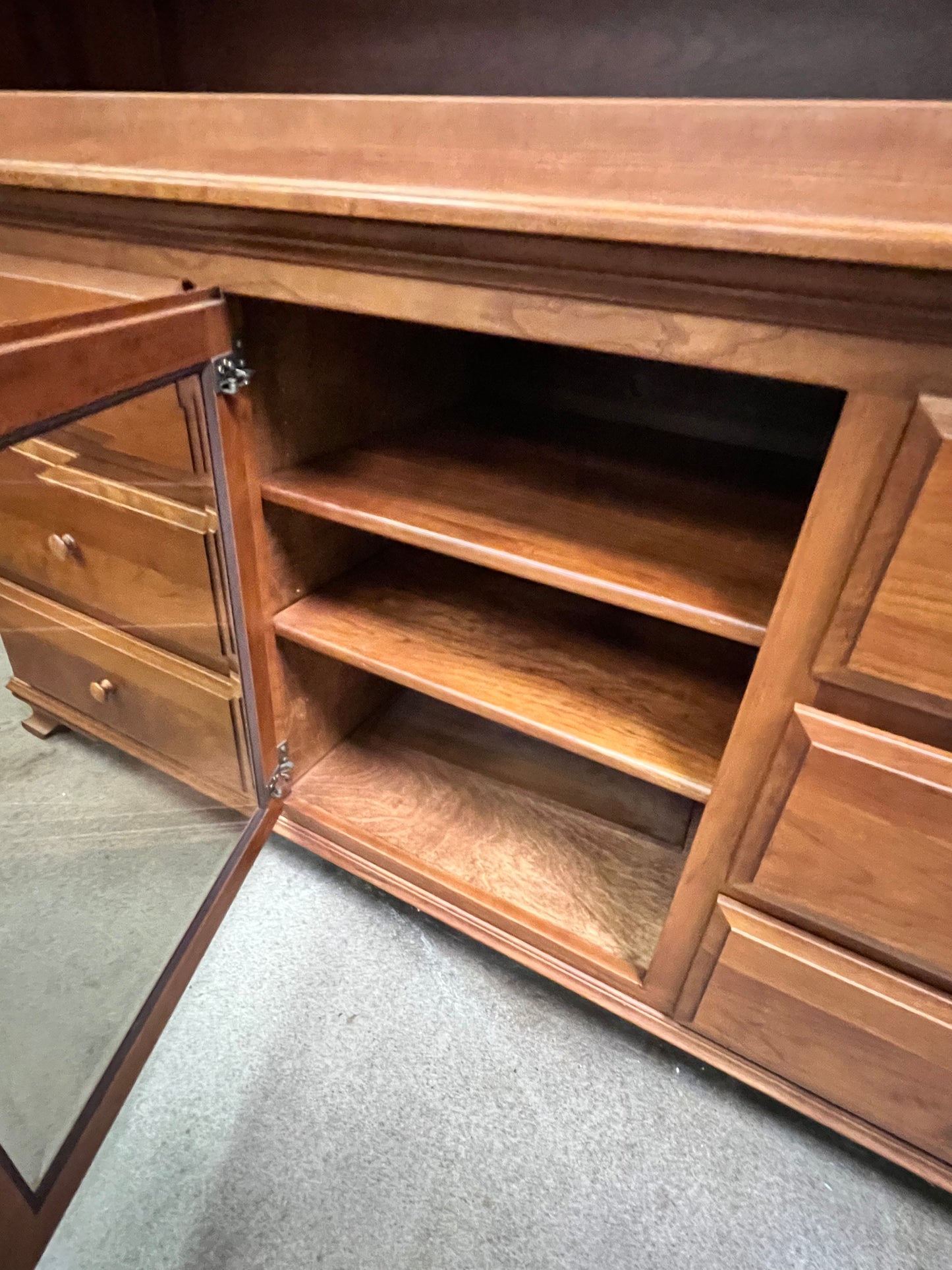 Amish Originals Large Cherry Stained Hutch