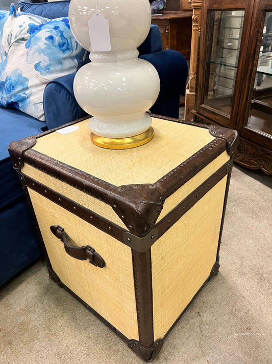 Blonde Trunk Style Side Table