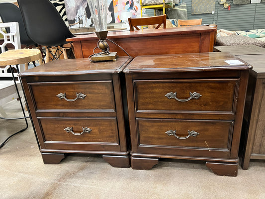 Pair of French Style Nightstands